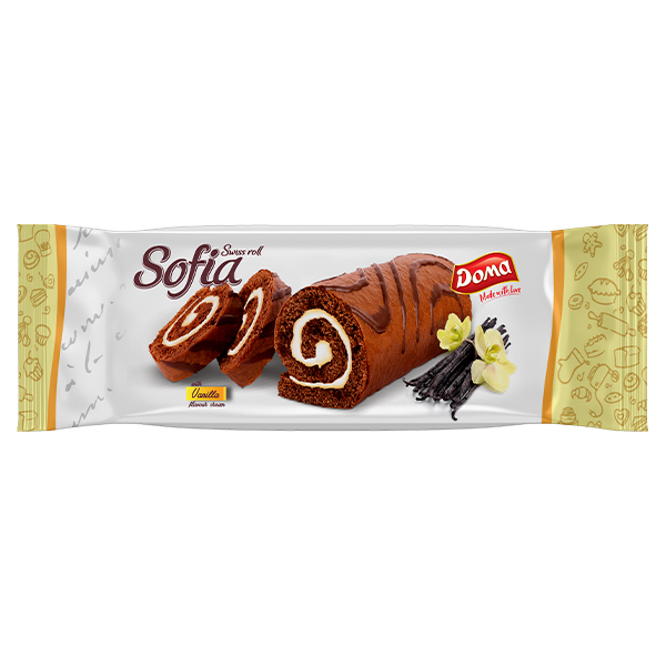 Doma Sofia Swiss Roll 200gr (Γέμιση Βανίλια)