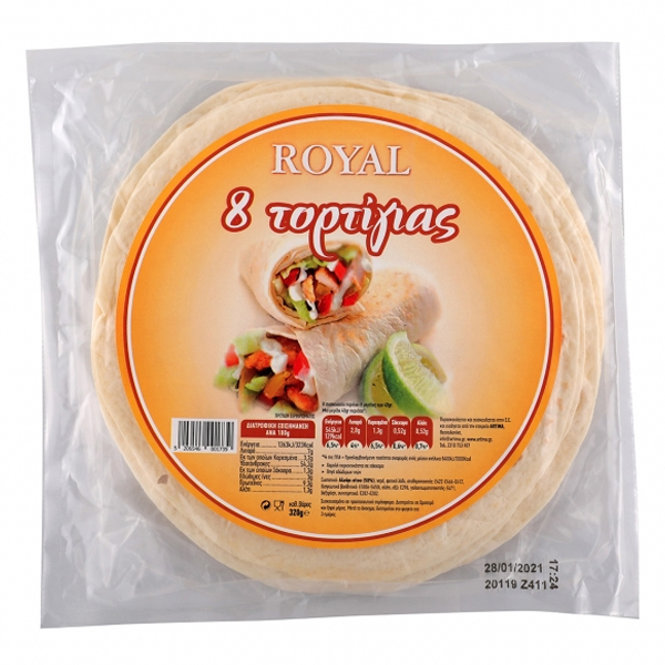 Royal Τορτίγιας Σταρένια 20cm 320gr (8τμχ)
