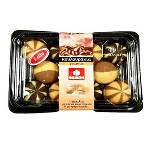 Φαίδων Κουλούρια Ποικιλία 350gr (Γεμιστά με Κρέμα)