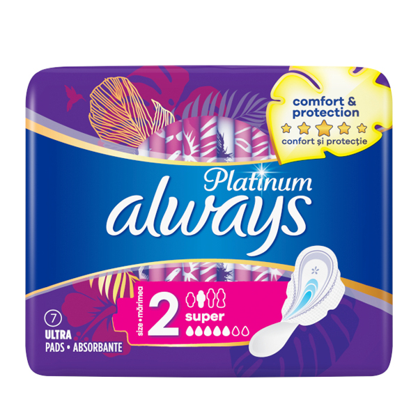 Always Σερβιέτες Ultra Platinum 7τεμ.