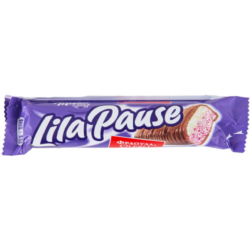 Milka Lila Pause Φράουλα 25x34gr
