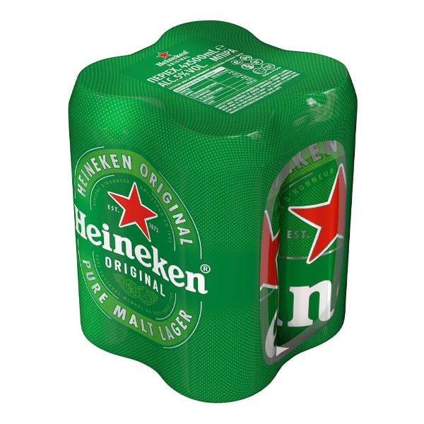 Heineken Μπύρα Κουτί 500ml (4x500ml)