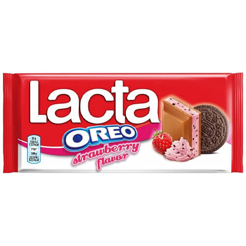 LACTA Σοκολάτα 105gr (Oreo Strawberry)