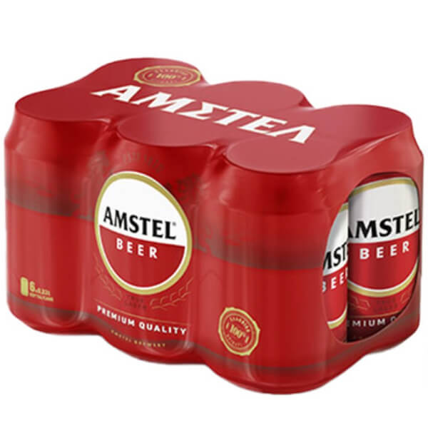 Amstel Μπύρα Κουτί 330ml (6τεμ.)