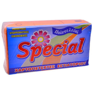 Κρίνος Χαρτοπετσέτα Special 1φ 24x24cm Πορτοκαλί 500τεμ