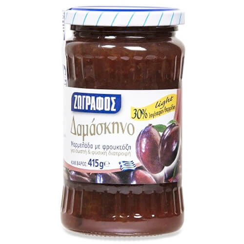 ΖΩΓΡΑΦΟΣ Μαρμελάδα με Φρουκτόζη 415gr (Δαμάσκηνο)