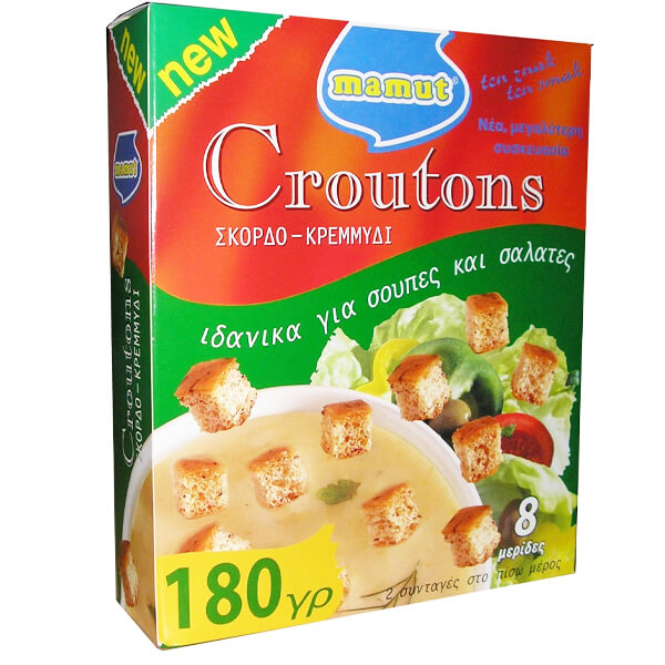 MAMUT Croutons 180gr (Σκόρδο-Κρεμμύδι)