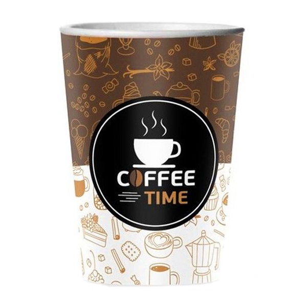 Ποτήρι Χάρτινο Coffee Time Single Wall 16oz 50τεμ
