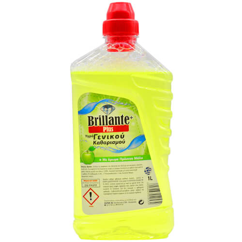 Brillante Plus Υγρό Καθαρισμού 1lt (Μήλο/Κίτρινο)