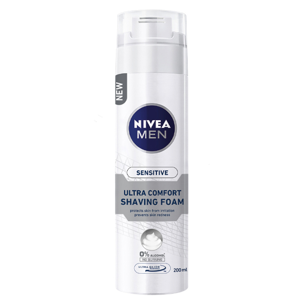 NIVEA Αφρός Ξυρίσματος 200ml Sensitive Ultra Comfort