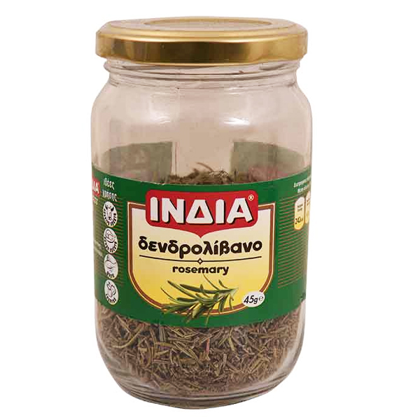 Ινδία Δεντρολίβανο 45gr (Γυάλινο Βάζο)