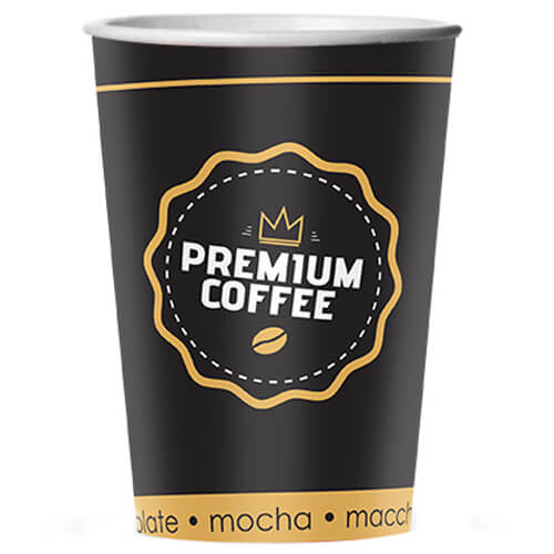 Ποτήρι Χάρτινο Gold Premium (Single Wall) 12oz-14oz (50τεμ.)