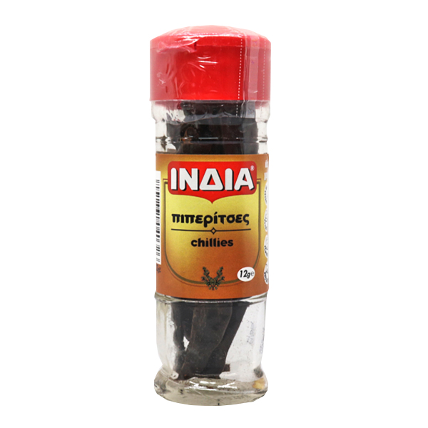 Ινδία Πιπέριτσες Τσιλι 12gr (Γυάλινο Βάζο)