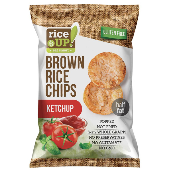 Rice Up Τσιπς Ολικής 60gr - Ketchup