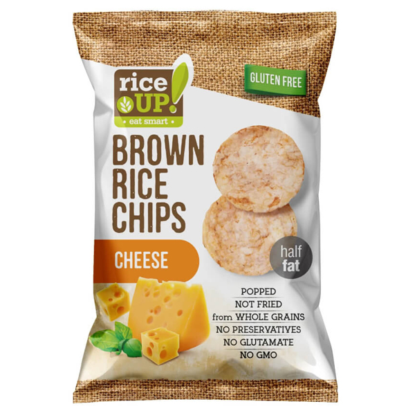 Rice Up Τσιπς Ολικής 60gr - Τυρί