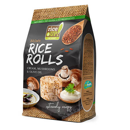 Rice Up Ρυζογκοφρέτες Ολικής 50gr (Cream Μανιτάρια)