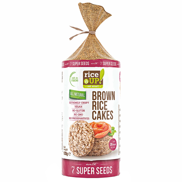 Rice Up Ρυζογκοφρέτες Ολικής 120gr (7 Σπόροι Super Foods)