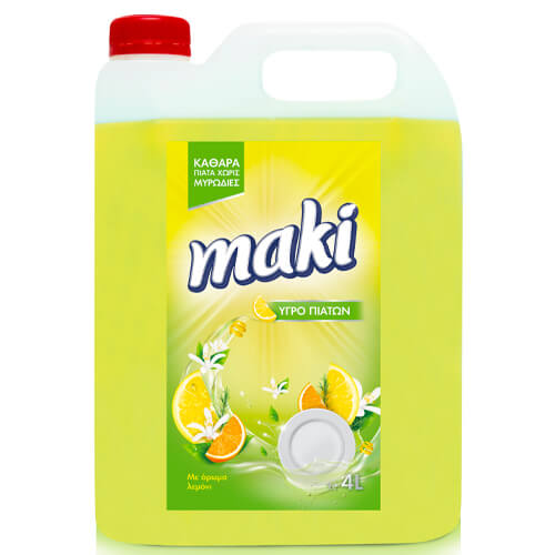 Μάκι Υγρό Πιάτων 4lt (Λεμόνι)
