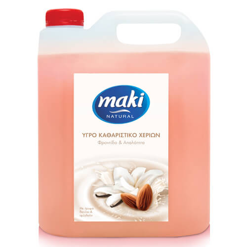 Μάκι Καθαριστικό Χεριών 4lt (Βανίλια & Αμύγδαλο)