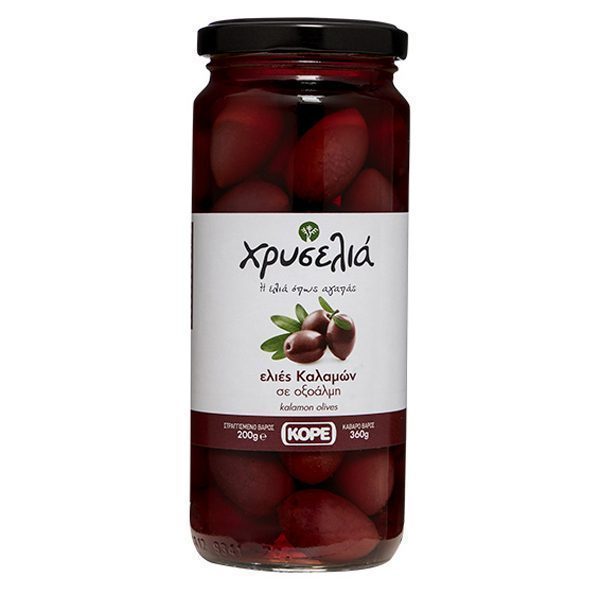 Χρυσέλια Ελιές Καλαμών 200gr (Βάζο)