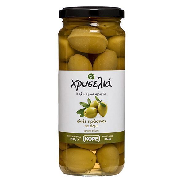 Χρυσέλια Ελιές Πράσινες 200gr Βάζο