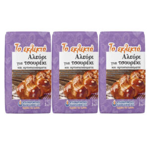 Το Εκλεκτό Αλεύρι για Τσουρέκι 3x1kg Οικογενειακή Συσκευασία