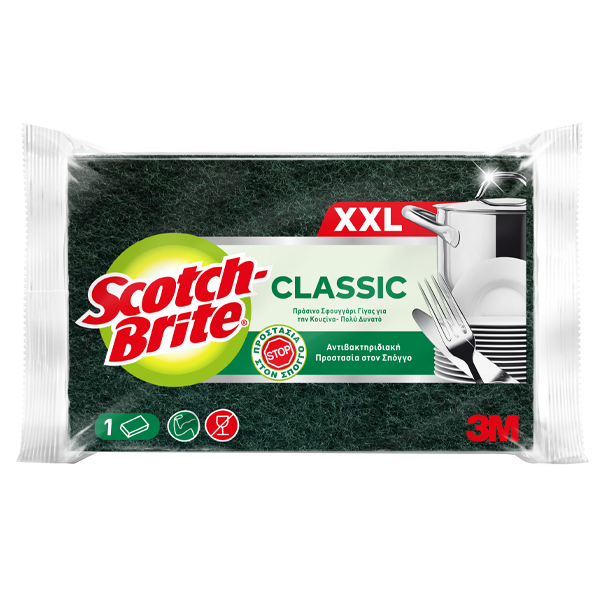 Scotch Brite Σφουγγάρι - Πράσινο Γίγας - Αντιβακτηριδιακό