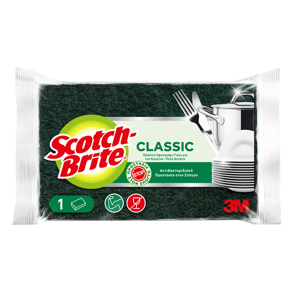 Scotch Brite Σφουγγάρι (Classic) (Πολύ Δυνατό)