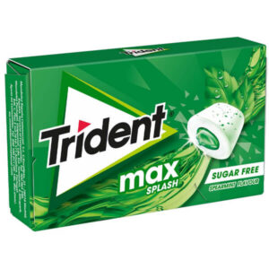 Trident Max Splash Τσίχλες Δυόσμος Χωρίς Ζάχαρη 16x22gr