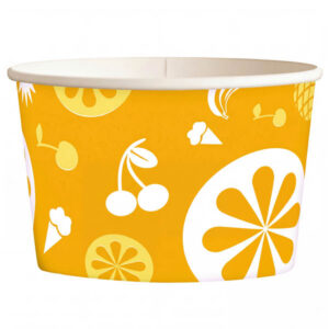 Κύπελλο Παγωτού 8oz (Yellow) 50τεμ.