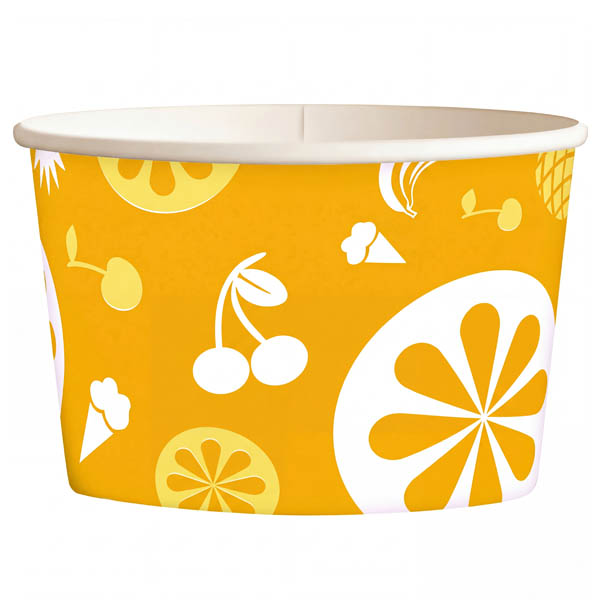 Κύπελλο Παγωτού 8oz (Yellow) 50τεμ.