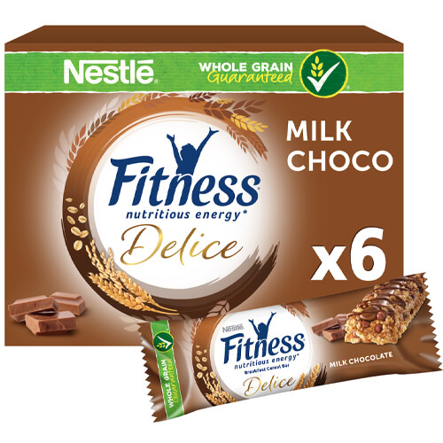 Nestle Fitness Μπάρες 22,5gr - Σοκολάτα Γάλακτος (6τεμ)