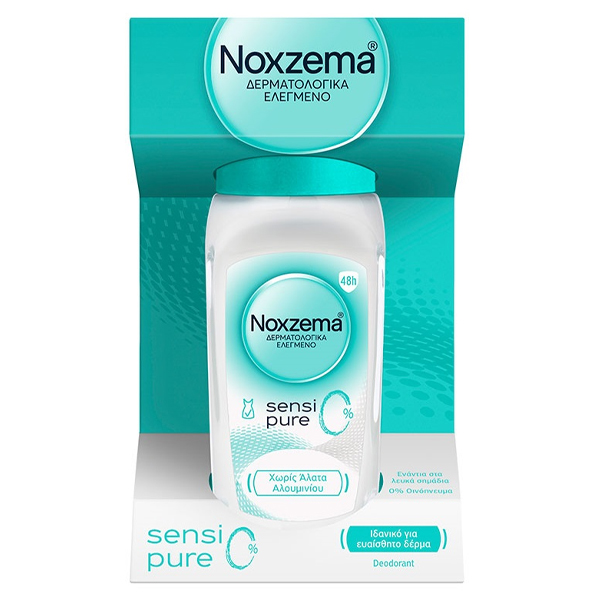 Noxzema Roll-On 50ml (Sensipure 0%) Γυάλινο