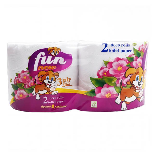 Fun Χαρτί Υγείας Άρωμα 3Φ 85gr - 2 Ρολά