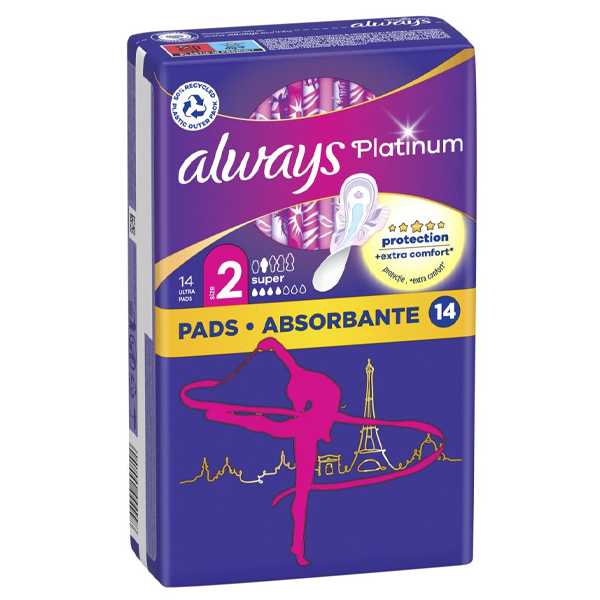 Always Σερβιέτες Ultra Platinum 14τεμ.