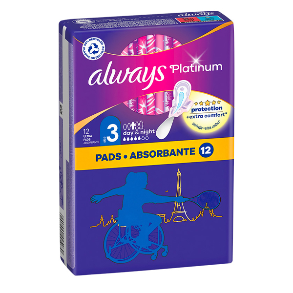 Always Σερβιέτες Ultra Platinum 12τεμ. - Night