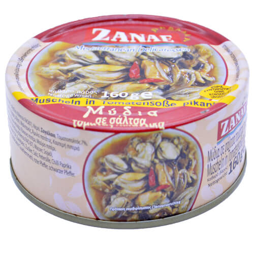 Ζαναέ Μύδια Πικάντικα σε Σάλτσα Ντομάτας 160gr