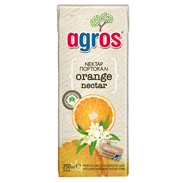 AGROS Χυμός 250ml (Πορτοκάλι Νέκταρ)