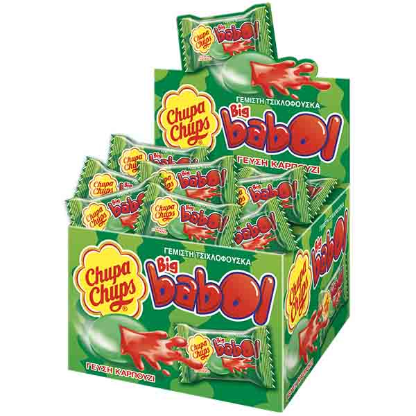 Chupa Chups Big Babol Mini (60x6gr.) - Καρπούζι