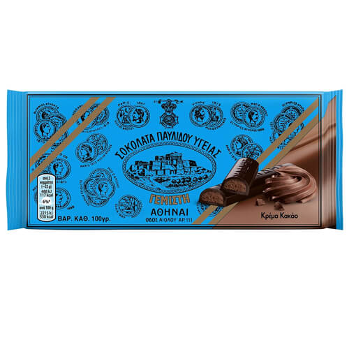 Παυλίδης Σοκολάτα Υγείας 100gr (Κρέμα Κακάο)