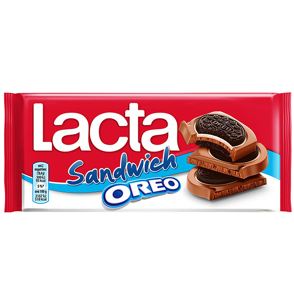 Lacta Σοκολάτα Sandwich Oreo 92gr