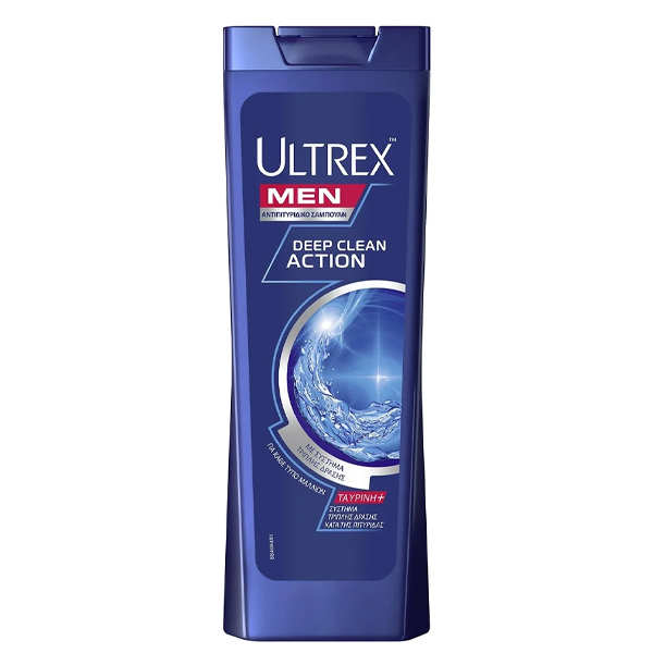 ULTREX Σαμπουάν 360ml (Deep Clean) (Κανονικά Μαλλιά)