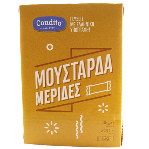 Condito Μουστάρδα (200x15gr.) - Μερίδες