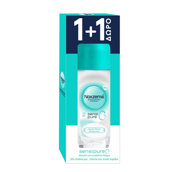 Noxzema Roll-On 50ml (Sensi Pure) (1+1 Δώρο)