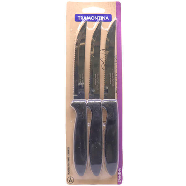 IPANEMA Μαχαίρι Steak Σετ 3τμχ (Μαύρο)