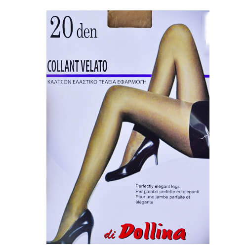 DOLLINA Καλσόν Lycra Velato 20den (Νο4) Καραμέλ