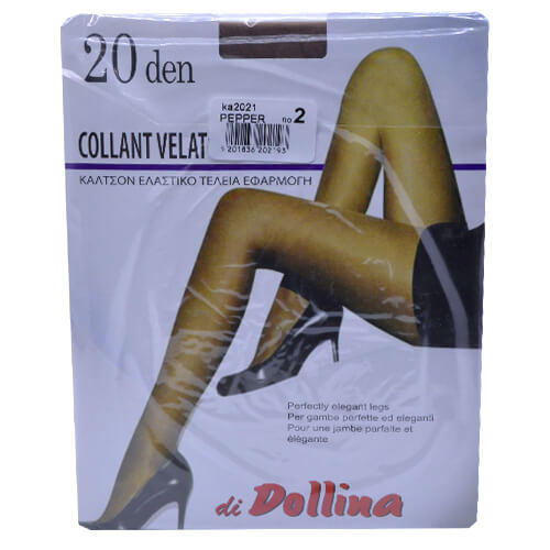 DOLLINA Καλσόν Velato 20den - Νο2 (Πέπερ)