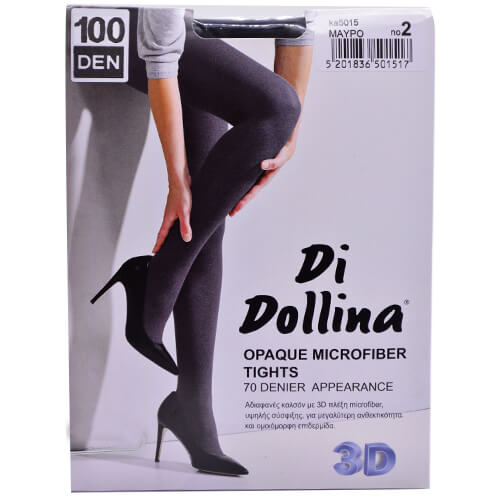 DOLLINA Καλσόν MF Opaque 3D 100DEN Νο3 Μαύρο