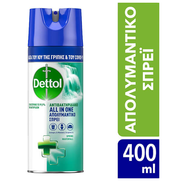 Dettol Απολυμαντικό Spray 400ml Spring Waterfall