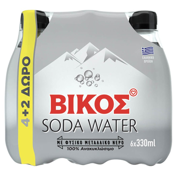 Βίκος Σόδα 330ml (4+2 Δώρο)